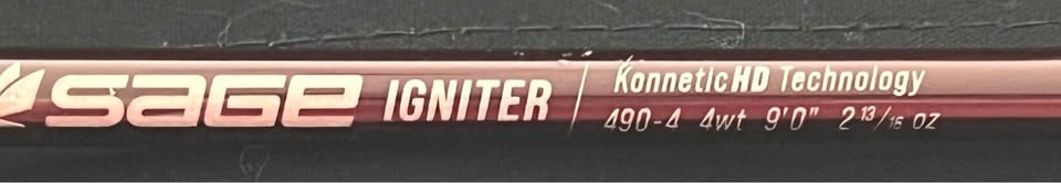 SAGE Igniter 4wt 9'0" (490-4) Fly Rod