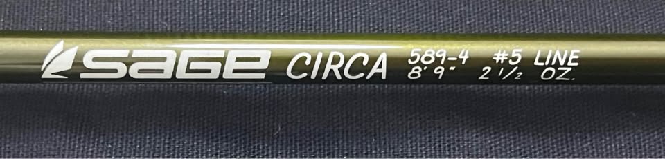 SAGE Circa 5wt 8’9” (589-4) Fly Fishing Rod