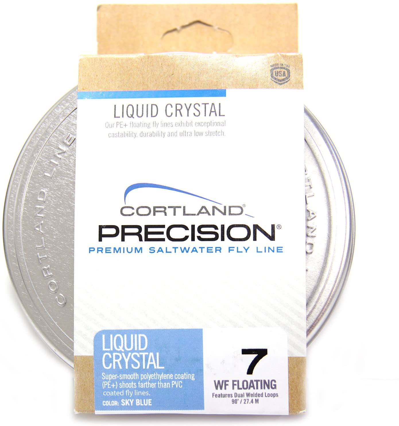 Cortland Liquid Crystal Tarpon Taper Fly Line - Sky Blue - WF12F