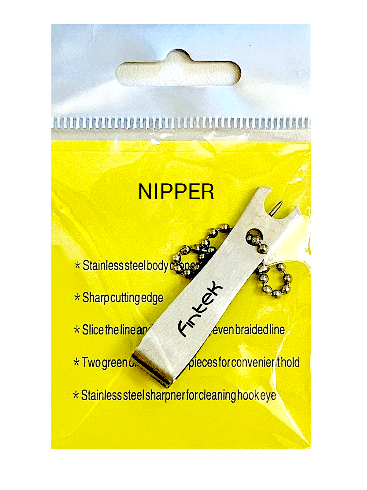 FINTEK Fly Fishing Line Nipper Cutter with Hook sharpner & Hook Eye Cl